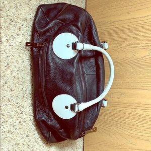 Black Slightly used Charles Jourdan satchel